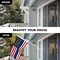 G128 - 6 Feet Tangle Free Spinning Flagpole (White) Blue Lives Matter Flag Brass Grommets Embroidered 3x5 ft (Flag Included) Aluminum Flag Pole